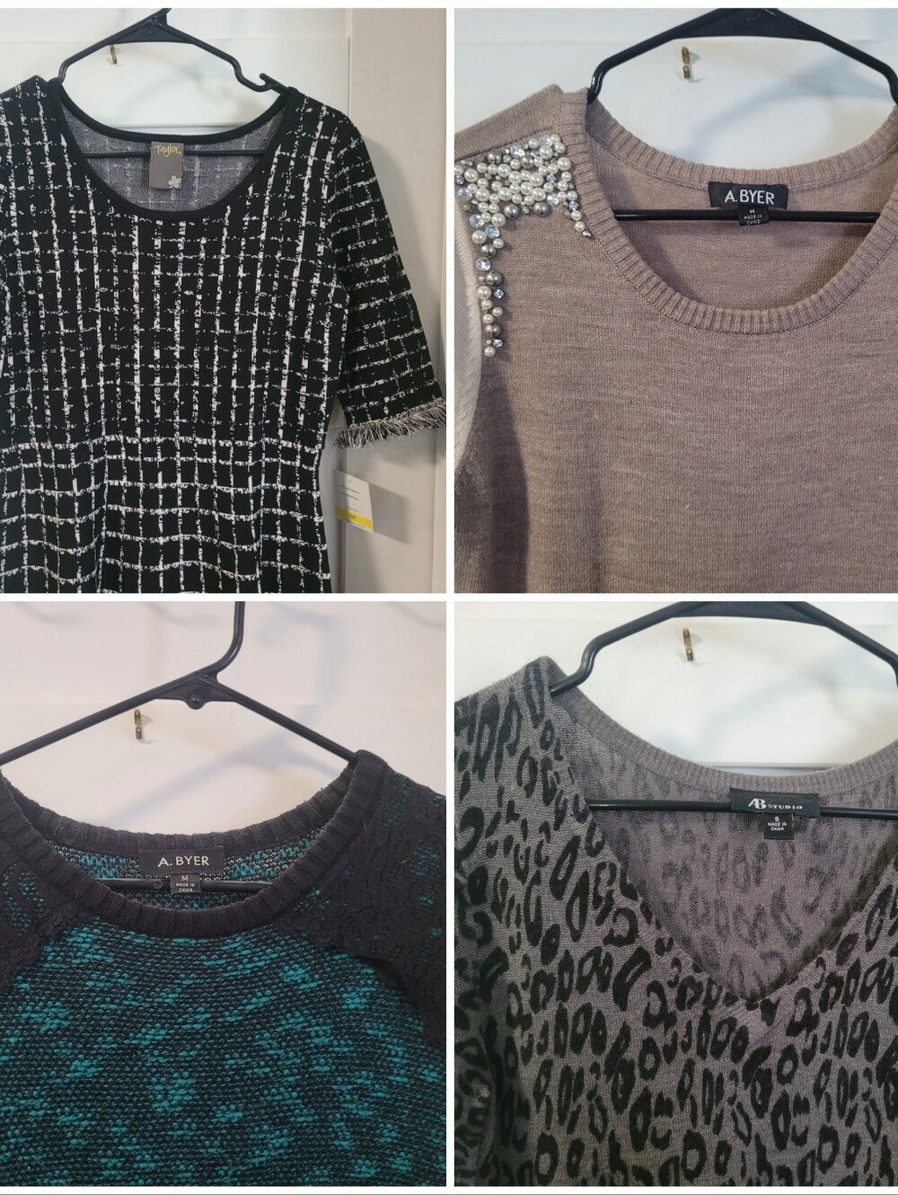Lot Of 4 M Women's Sweater Dresses